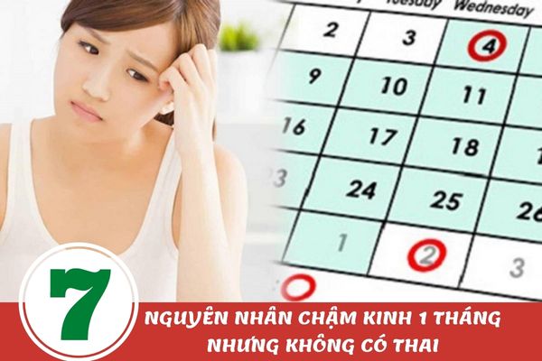 Top 7 nguyên nhân chậm kinh 1 tháng nhưng không có thai các chị em nên biết