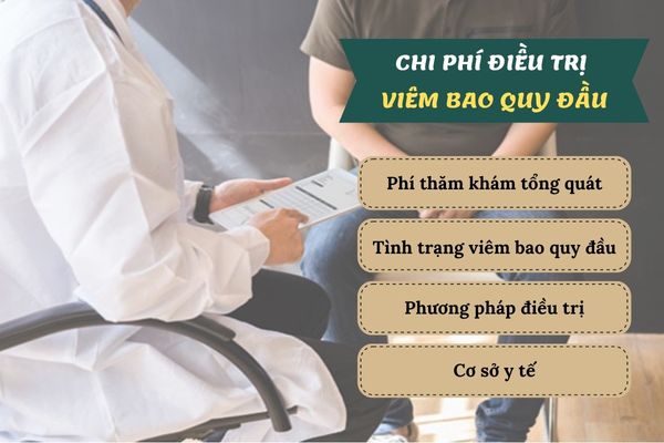 Chi phí chữa viêm bao quy đầu phụ thuộc vào nhiều yếu tố khác nhau