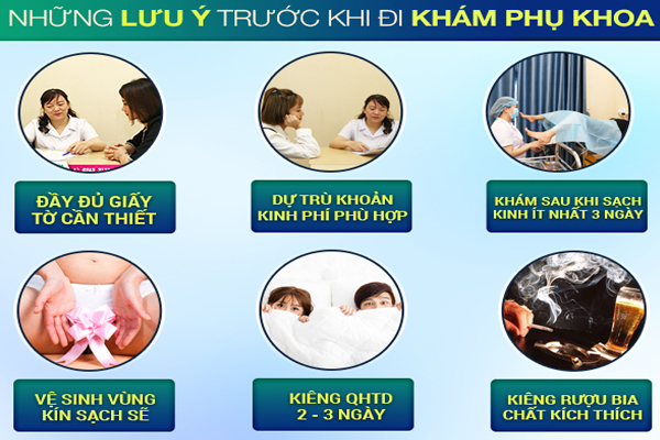 Một số lưu ý cần biết trước khi đi khám phụ khoa