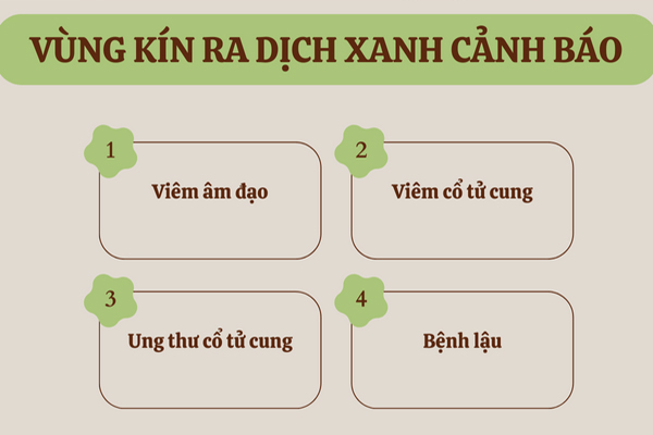 Vùng kín ra dịch xanh cảnh báo điều gì?